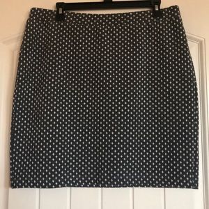 Grey pencil skirt Loft size Large